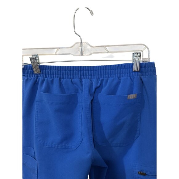 Figs Royal Blue Yola scrub Pants With Elastic Waist & Multiple Pockets small - Picture 4 of 5